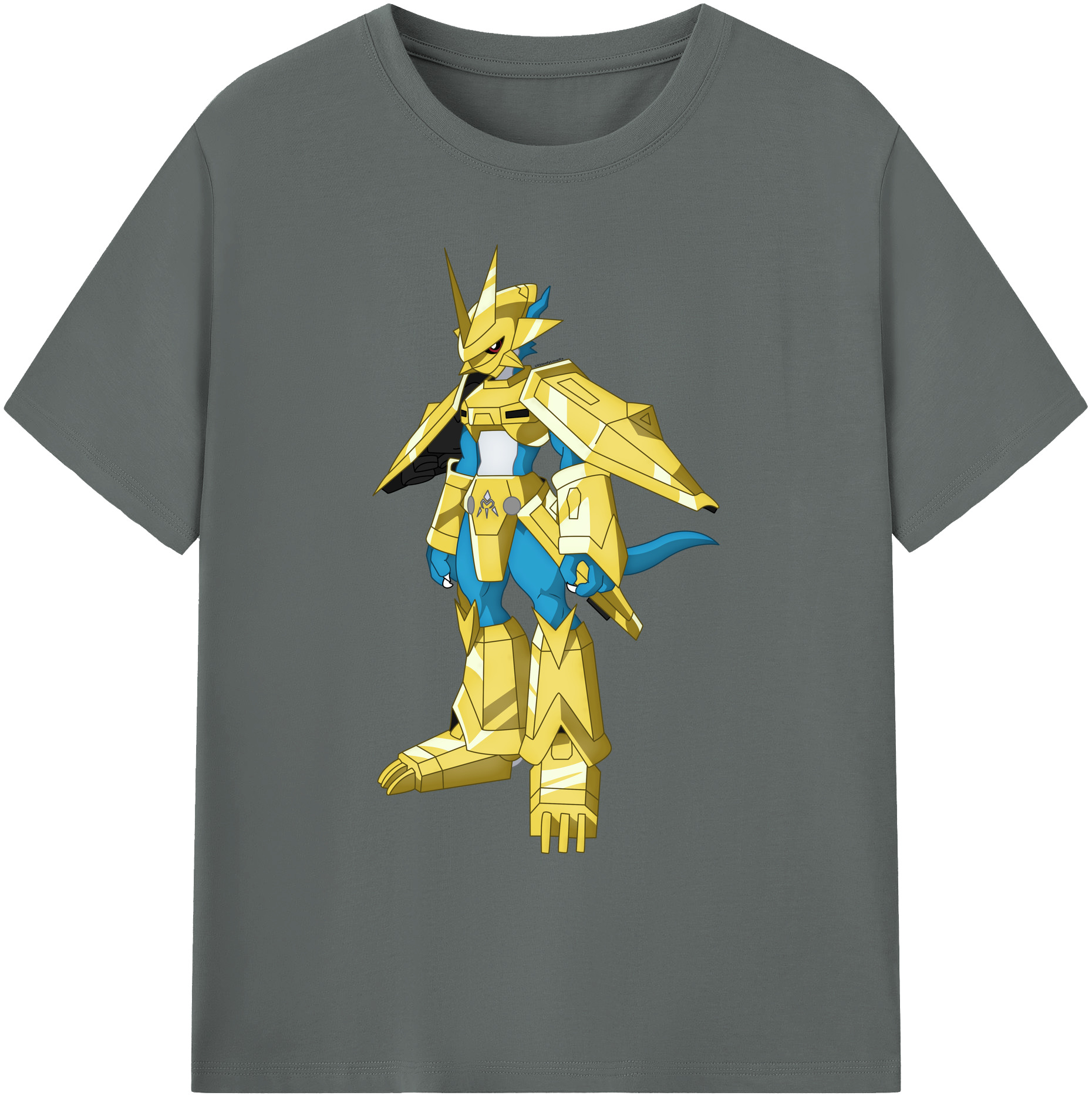 （画像用） Digimon デジタルモンスター/デジモン 綿100％ メンズ半袖Tシャツ｜肌触りやわらか＆通気性